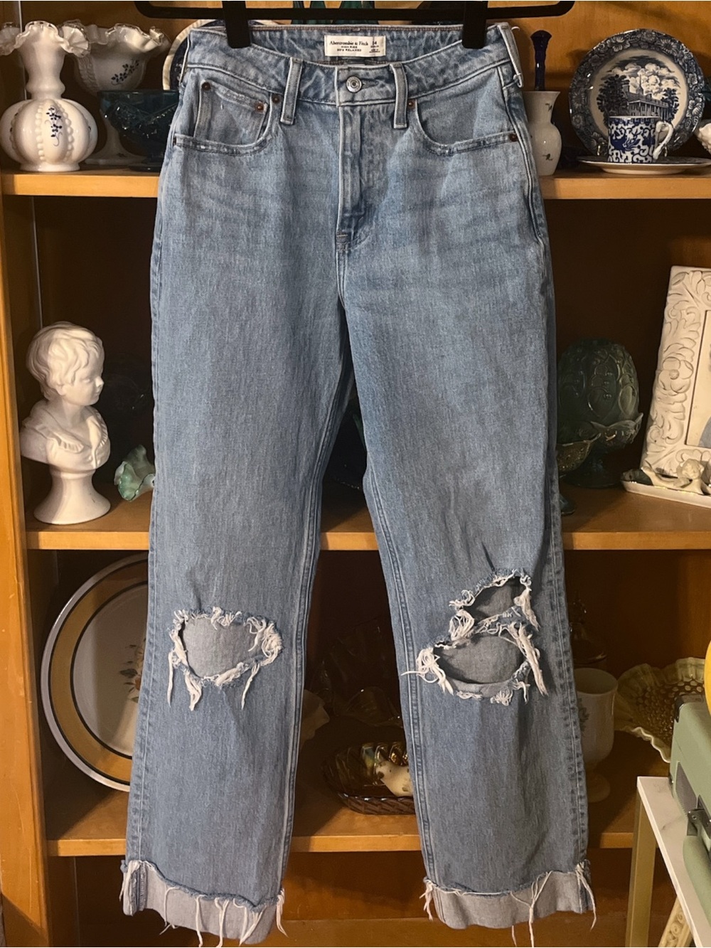Abercrombie & Fitch 90’s Relaxed High Rise Curve Love Jeans Size 24R